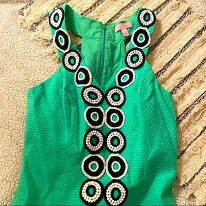 green lilly shift dress